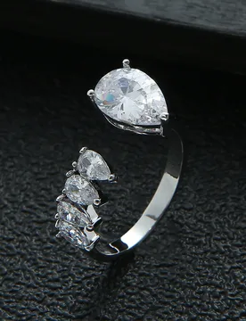 HIBRIDE European style trend personality sliver color multicolor ring everyday women's decorative jewelry wedding ball gift R53 - Aliexpress - FashionsVida
