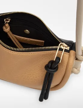 Bandolera de mujer Luna pequeña tricolor - Adolfo Dominguez - FashionsVida