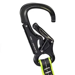Double Safety Strap 1.5 M Black / Yellow One Size unisex