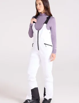 Women's Windproof Water Resistant Snow Gaiters Bib Front Recco Ski Pant in White Size: 18 - White - Size: 18 - Mountain Warehouse - FashionsVida