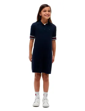 Robe Courte à Manches Courtes Kg0kg09505 Dark Night Navy 14 Années Fille