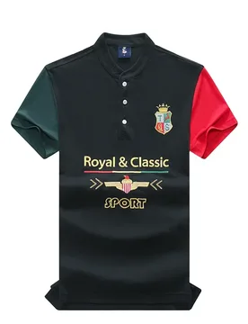 TS Original Men's Polo Shirt Royal Classic Casual Fashion Cotton Henry Collar Slit Splicing Color Embroidery US Size 7XL Clothes - Aliexpress - FashionsVida