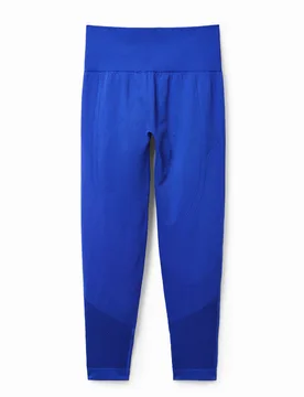 Legging stretch texturé BLUE M female - Desigual - FashionsVida