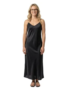 Vestito Lungo Senza Maniche Jessa Ankle Black L