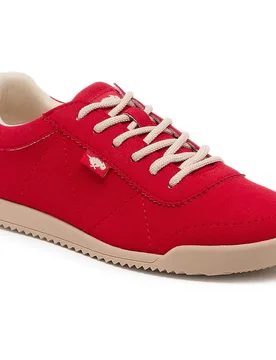 Bertie Pella Textile Womens Red Trainers - Size Uk 7 - Rocket Dog - FashionsVida