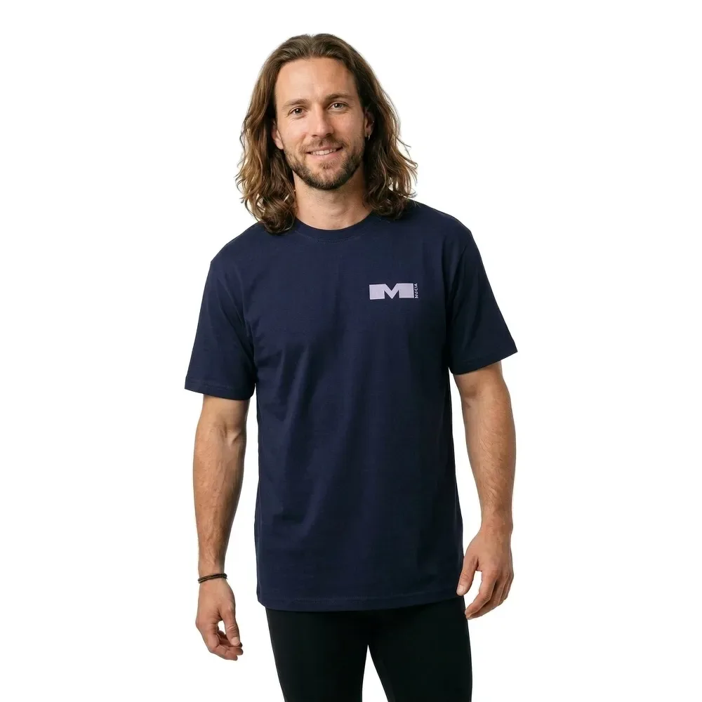 Maglietta A Maniche Corte Statement Dark Navy M - Makia - FashionsVida