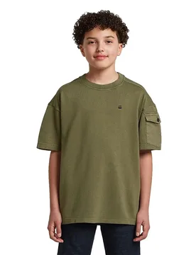Maglietta A Maniche Corte Army D29813-01 Four Leaf Clover 14 Anni - G-Star - FashionsVida