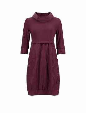 Minivestido rojo oscuro 44