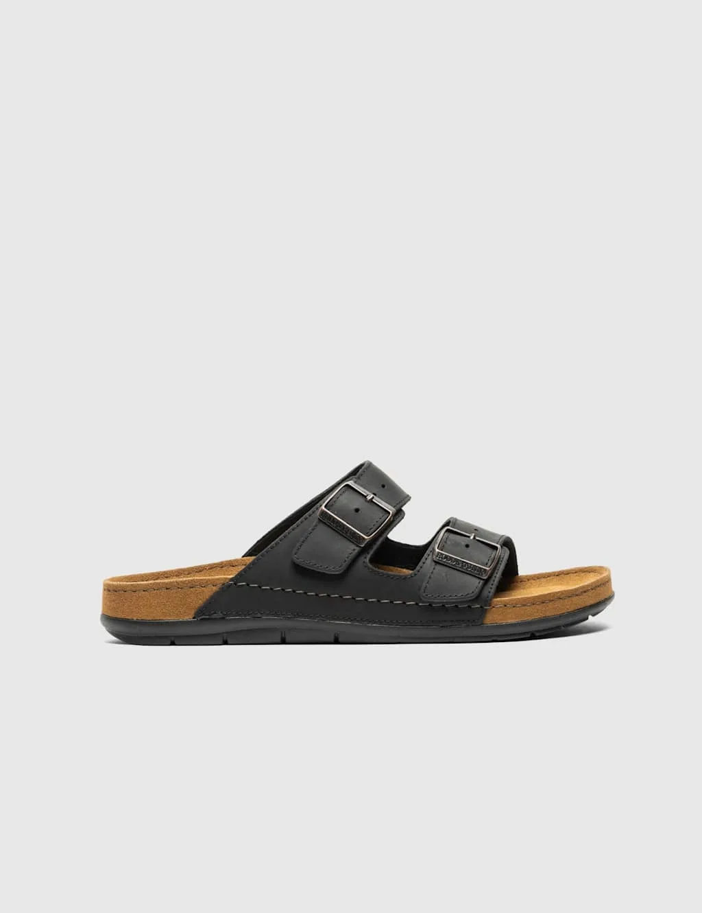 Leather Sliders Black male - Rodd & Gunn - FashionsVida