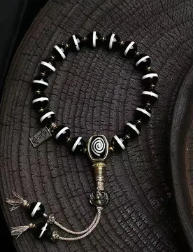 Natural Old Westia Inlaid Bead Artisan Bracelet Single-Strand Agate White Crystal Turquoise Buddhist Prayer Bead Bracelet - Aliexpress - FashionsVida