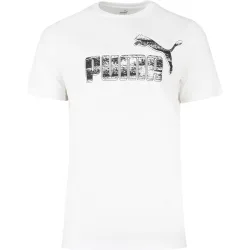 Graphics camiseta manga corta hombre Blanco (M)