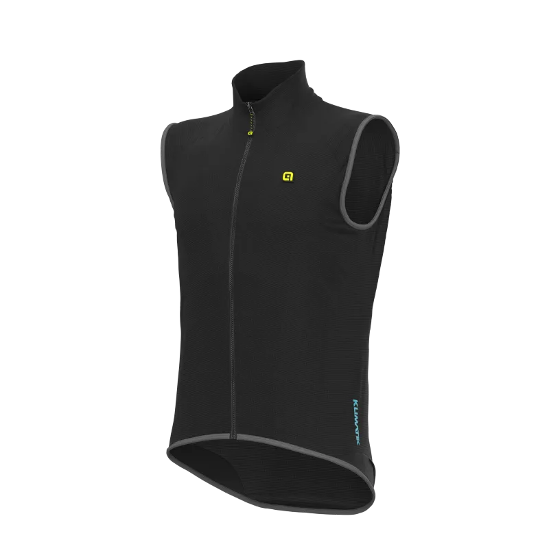Gilet antipioggia smanicato KLIMATIK GUSCIO ELEMENTS nero 2024 - ALE' - FashionsVida