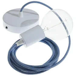 Cables Suspension Luminaire Rd75 Zigzag 2 M Steward Blue / White One Size