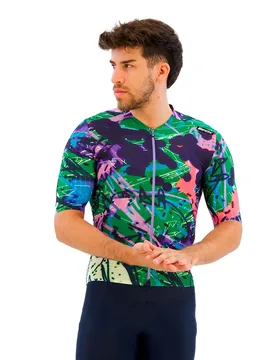 Maglia A Maniche Corte Redux Loud Print - Santini - FashionsVida
