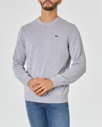Maglia grigia girocollo in puro cotone