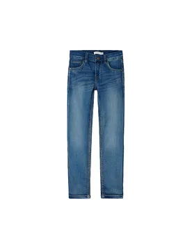 Jeans slim fit da ragazzo NKMTHEO blu 164 - Name it - FashionsVida
