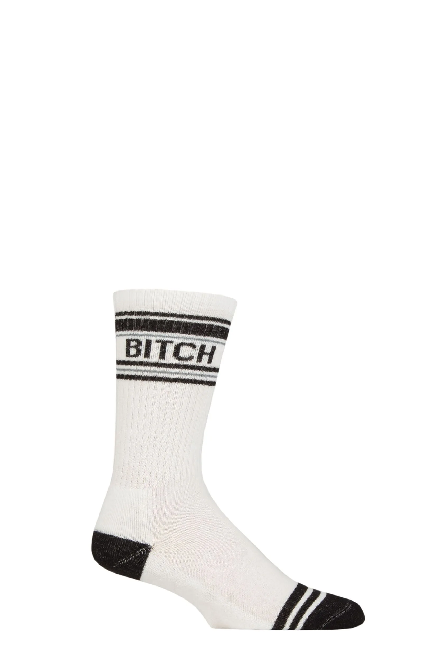 Pair Bitch Cotton Socks Multi One Size - White - Size: One Size - Gumball Poodle - FashionsVida