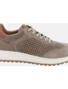 Igi&Co - Deportivo de hombre piel ante cierre con cordones plantilla extraíble de piel color oscuro - IGI&Co - FashionsVida