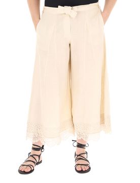 Pantalone in lino COLLECTION CREMA 50