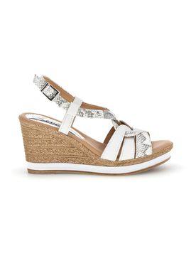 Sandali bianco Made in Italy con tomaia in pelle MK3226228 39