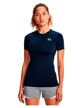 T-shirt à Manches Courtes Hg Authentics Comp Midnight Navy / White L - Under armour - FashionsVida