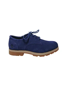 Scarpe Uomo Britton Square Lace Up Shoe Navy Suede - Timberland - FashionsVida