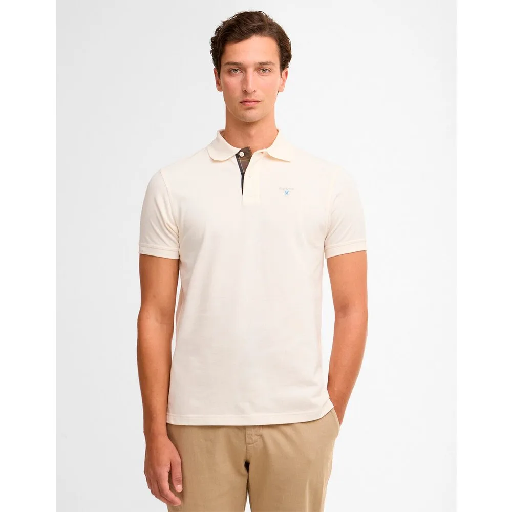 Polo de hombre liso y de manga corta - Barbour - FashionsVida