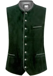 Trachtenweste Lorenzo (tanne, Gr. 50) von Classics für Herren, Oberteile, 100% Baumwolle