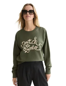 Sweat-shirt U9e01750t Thyme M - Scotch & Soda - FashionsVida