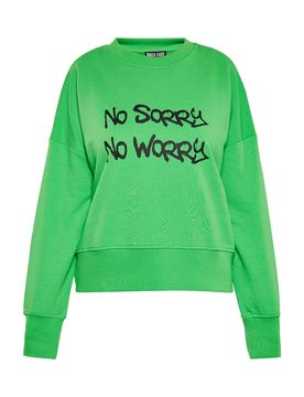 ROCKEASY Sudadera verde / negro