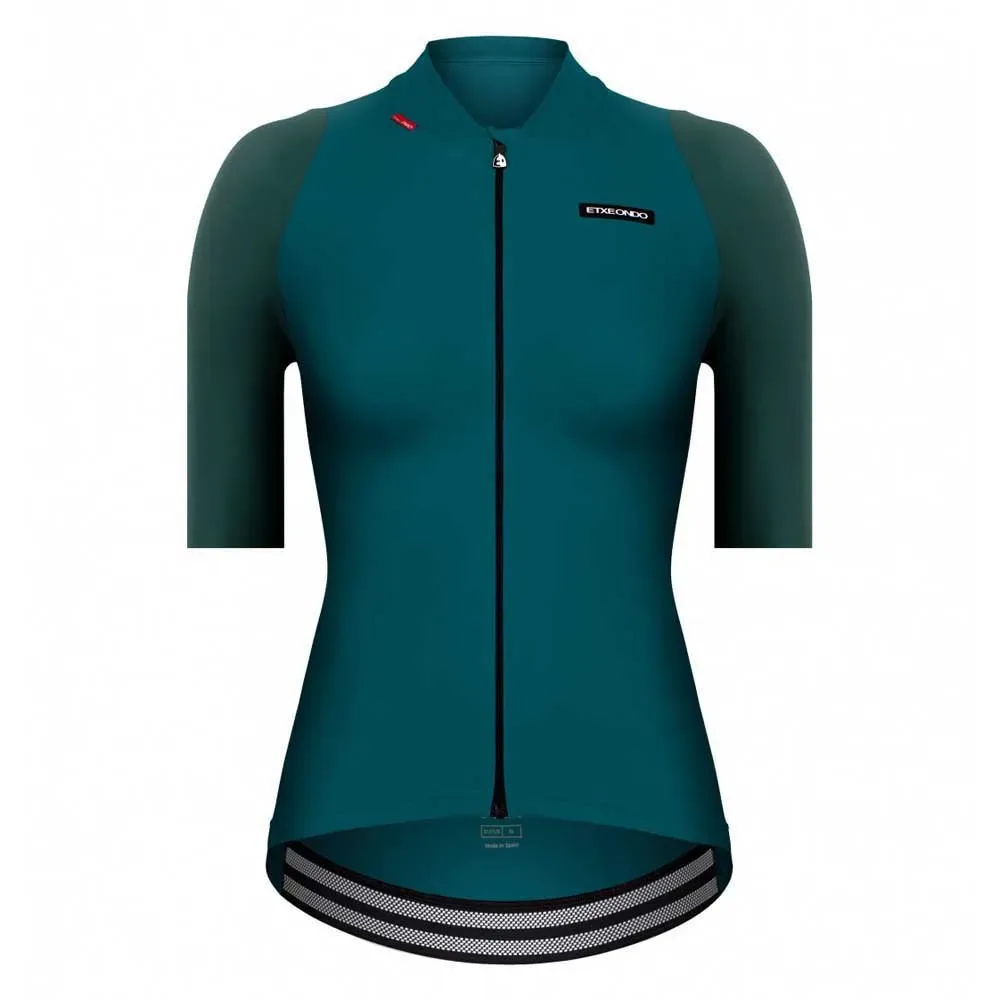 Maglia A Maniche Corte Alda Green Emerald - Etxeondo - FashionsVida
