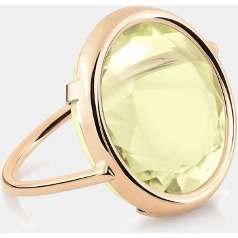 Anillo Midnght de oro y piedra amarilla - Ginette NY - FashionsVida