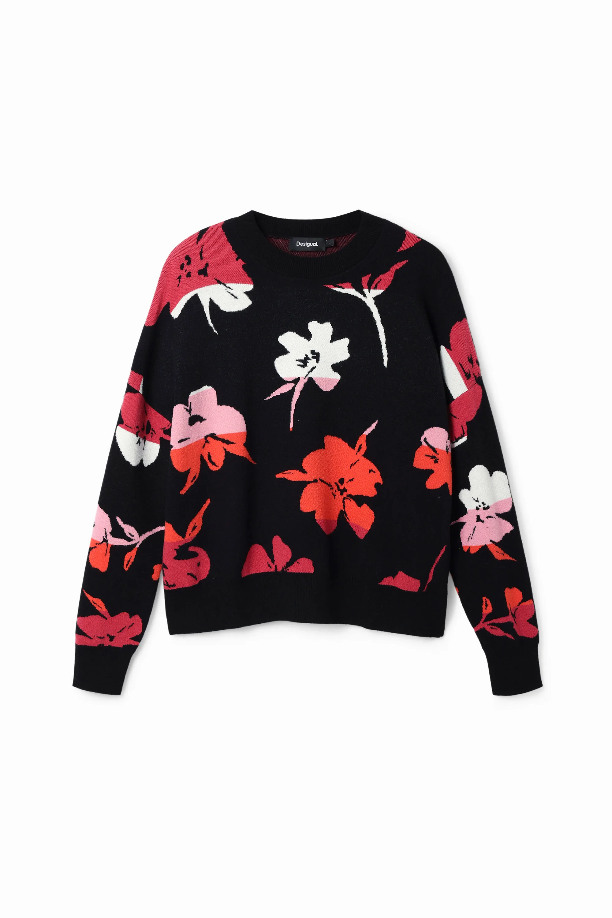 Pull oversize fleurs BLACK XS female - Desigual - FashionsVida