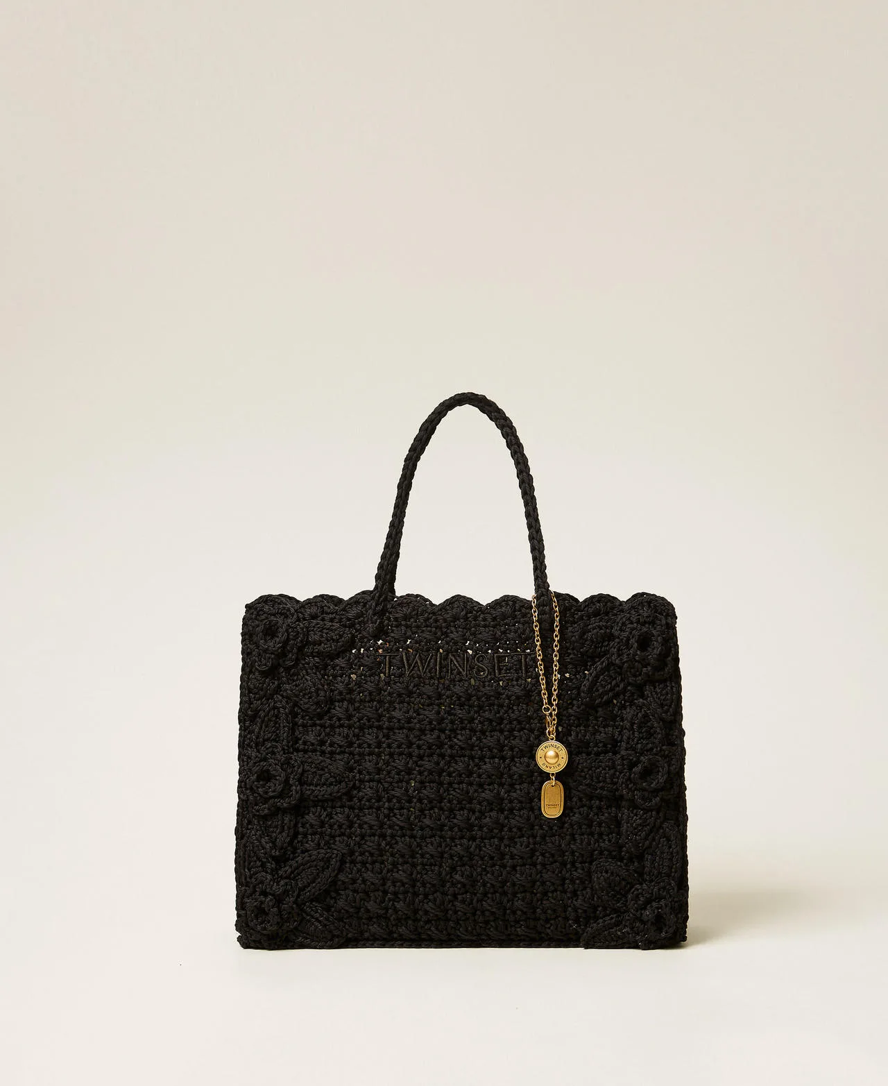 Cabas en crochet avec charms - TWINSET - FashionsVida