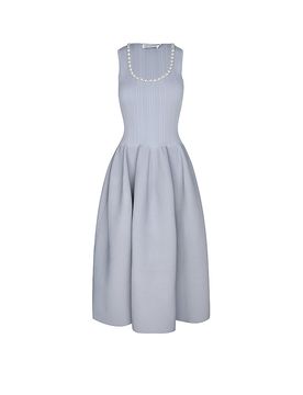 Midikleid azul claro L