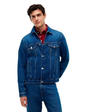 Giacca Di Jeans Mw0mw2629 Ike Blue L - Tommy hilfiger - FashionsVida