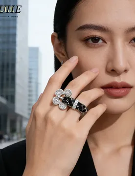 Stylish Resin Crystal Belt Ring Set – Jewelry Accessories for Men & Women, Flower & Snake Motifs, Adjustable Finger Rings for D - Aliexpress - FashionsVida