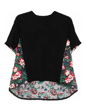 Sacai Pullover con ricamo floreale