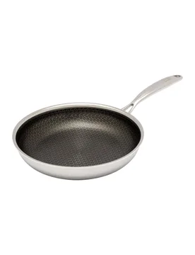 Pfanne mit Wabenstruktur, Edelstahl silber - Hensslers - FashionsVida