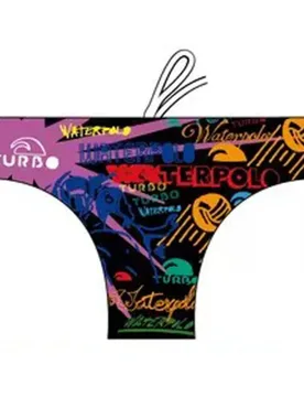 Writting Swimming Brief Multicoloured L Men - TURBO - FashionsVida