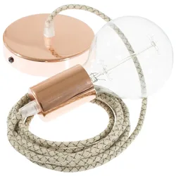 Cables Suspension Luminaire Rd63 Lozenge 50 Cm Tree Bark / Copper One Size