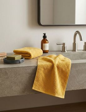 Set di asciugamani con motivo jacquard 2 pack - ambra