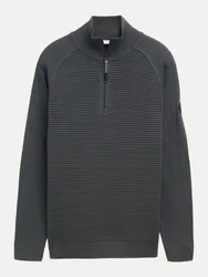 Troyer-Strickpullover Grau XL