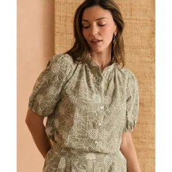 Camisa de flores de mujer