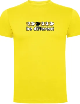Maglietta A Maniche Corte Be Different Run Yellow L - Kruskis - FashionsVida