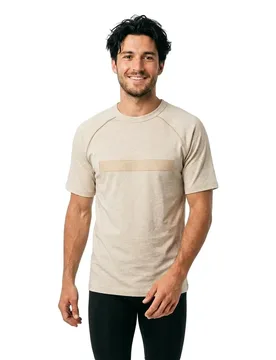 Hugo T-shirt à Manches Courtes Dalik 10279916 Light Beige XL - Hugo Boss - FashionsVida