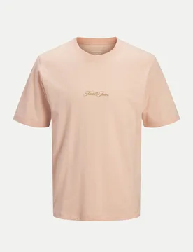 T-Shirt mit Logoprint Rosa L - Jack & jones - FashionsVida