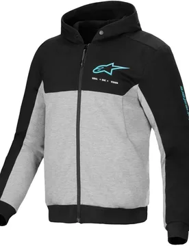 Felpe CHROME V2 SPORT Nero Grigio Turchese taglia 3XL - Alpinestars - FashionsVida