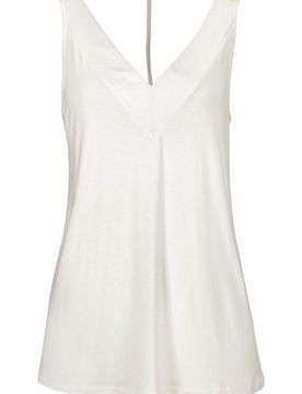 BUFFALO Top blanco natural