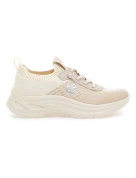 Sneakers Beige con Dettagli Metallici 31AR760 36
